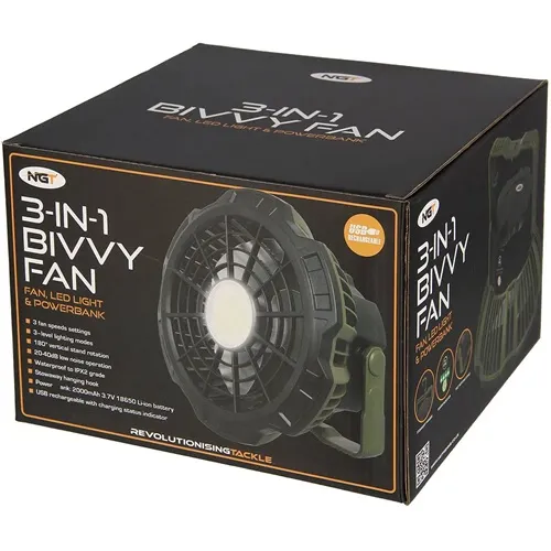 NGT Ventilador Bivvy 3 en 1 Luz Led Batería externa.webp
