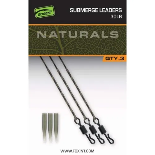 Fox Submerge Leaders Naturals 30 LB  3 Unid.webp