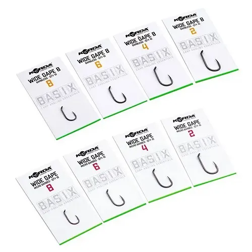 Korda Basix Anzuelos Wide Gape Micro Barbed.webp