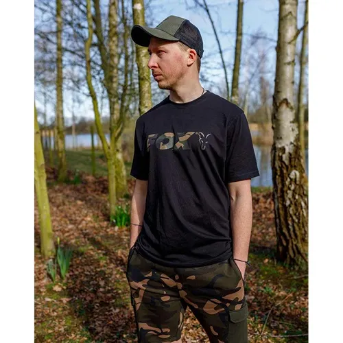 Fox Black Camo Logo T-Shirt Size L.webp