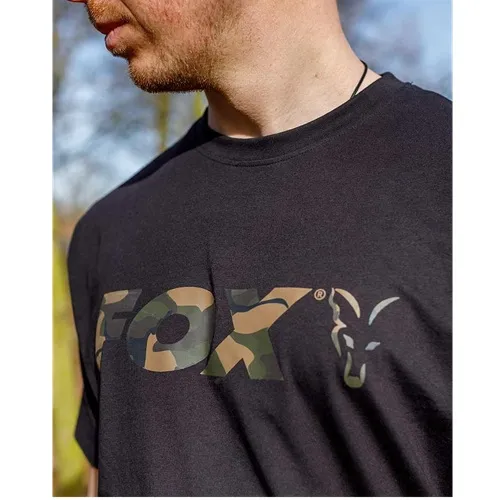 Fox Black Camo Logo T-Shirt Size L.webp
