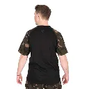 Fox Black Camo Outline Print T Shirt Black 3XL.webp