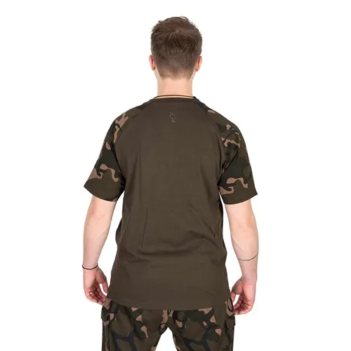 Fox Khaki Camo Outline Print T Shirt Size 2XL.webp