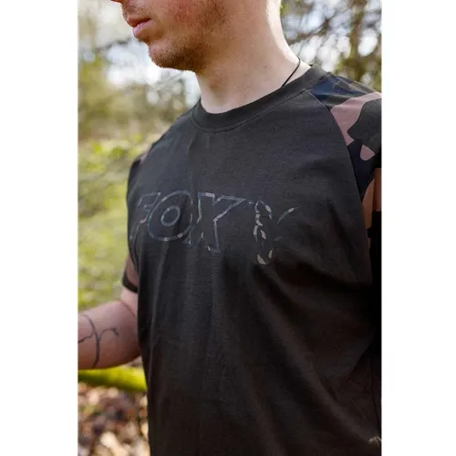 Fox Khaki Camo Outline Print T Shirt Size 2XL.webp