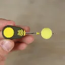 Korda Aguja Braided Hair Needle Yellow Handle 7cm 1.webp