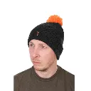 Fox Collection Bobble Hat Black & Orange.webp