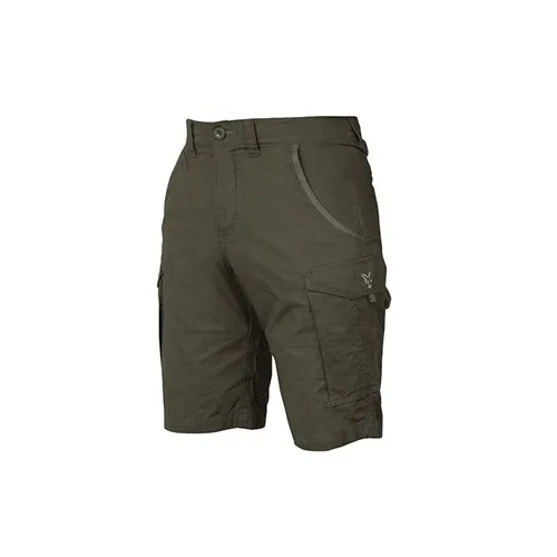 Fox Collection Green & Silver Combat Trousers Shorts Size S.webp