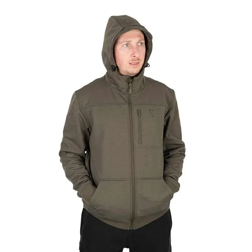 Fox Collection Soft Shell Jacket Green & Black Size M.webp