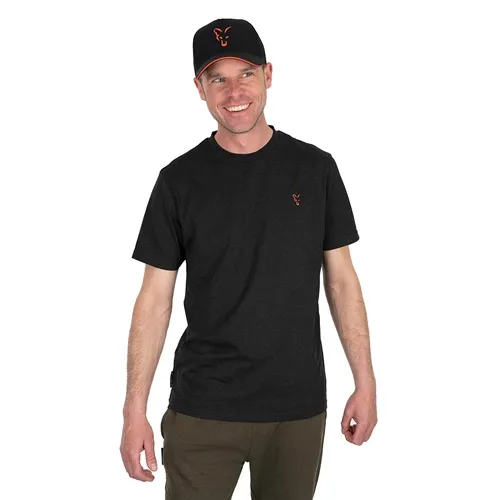 Fox Collection T Shirt Black & Orange Size L.webp