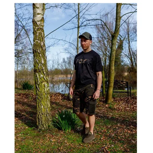 Fox Black Camo Logo T-Shirt Size 2XL.webp
