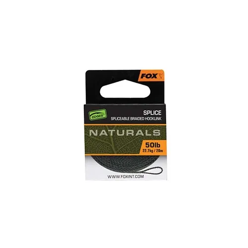 Fox Edges Naturals Splice Braided Hooklength 50lb 22.7kg 20m.webp