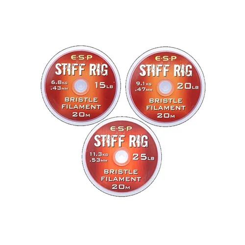 ESP Stiff Rig Bristle Filament 20lb 9.1kg 20m.webp