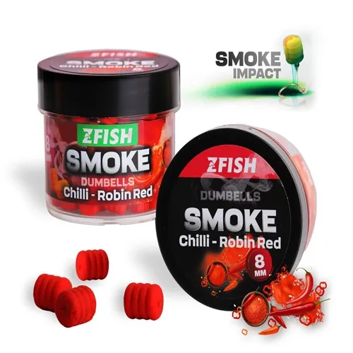 ZFISH SMOKE POP-UP DUMBELLS CHILLI-ROBIN RED 8mm ZF2284.webp