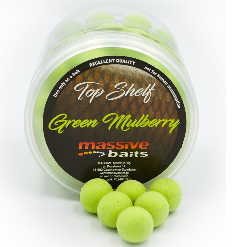 MASSIVE BAITS POP UPS GREEN MULBERRY 18 MM PU026