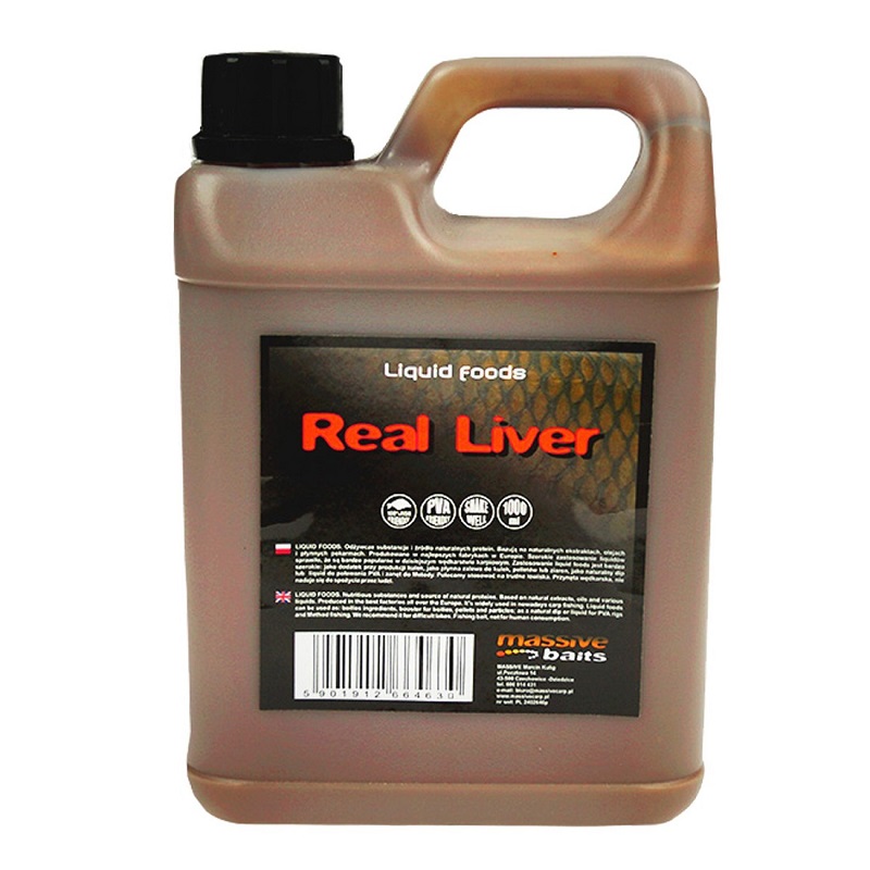[LQ006] MASSIVE BAITS REAL LIVER 1 Ltr LQ006