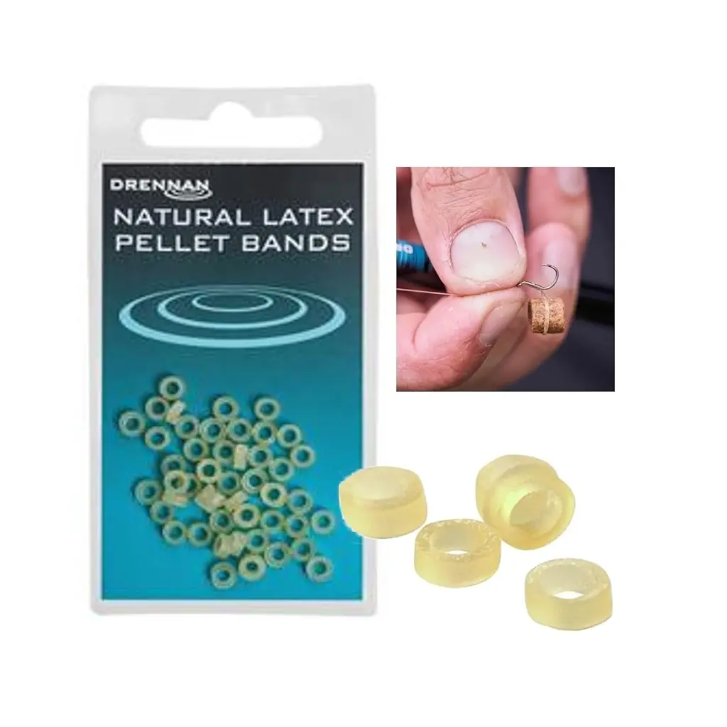 DRENNAN LATEX PELLET BANDS   SMALL (3MM X 1MM) TGPB103