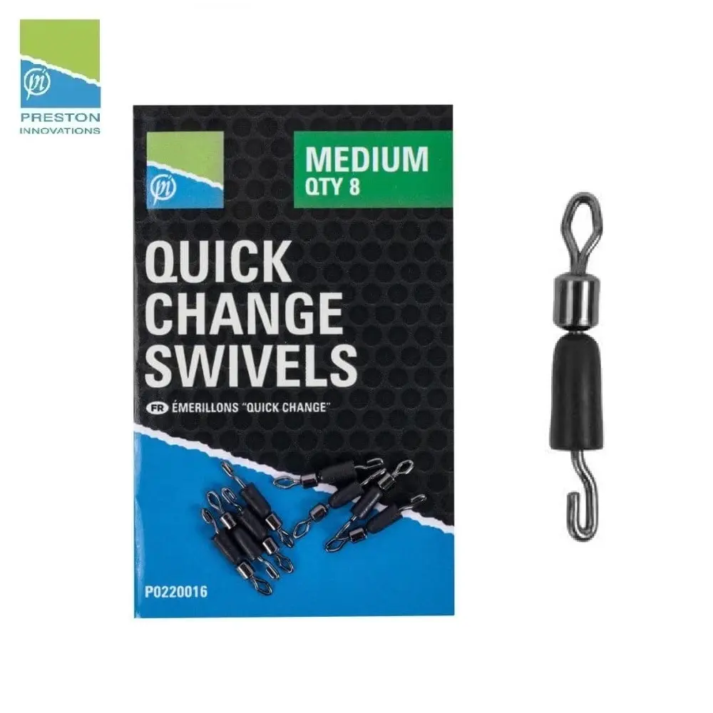 [P0220016] PRESTON INNOVATIONS QUICK CHANGE SWIVELS MEDIUM P0220016
