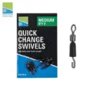 PRESTON INNOVATIONS QUICK CHANGE SWIVELS MEDIUM P0220016