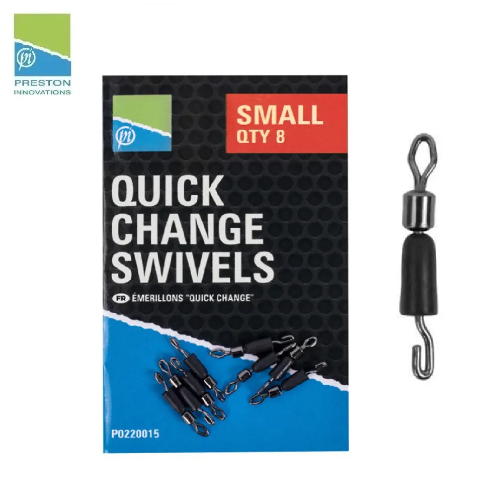 PRESTON INNOVATIONS QUICK CHANGE SWIVELS  SMALL P0220015