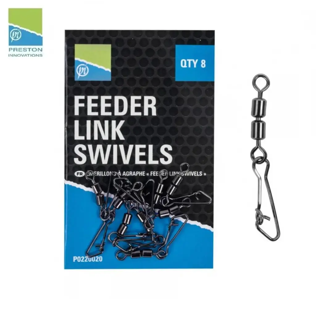 PRESTON INNOVATIONS DOUBLE FEEDER LINK SWIVELS P0220020