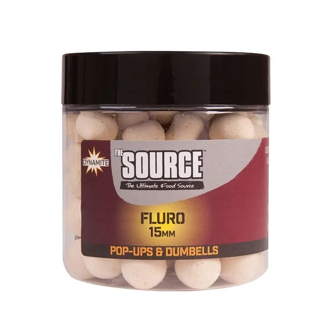 [DY957] DYNAMITE BAITS FLURO POP UPS & DUMBELLS MONSTER TIGER NUT 15MM DY957