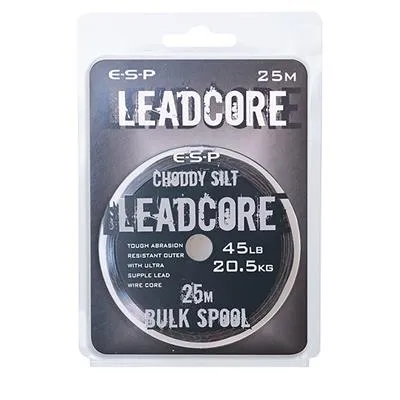 ESP LEADCORE BULK CHODDY SILT 45LB 20.4KG 25M ELLC045BC