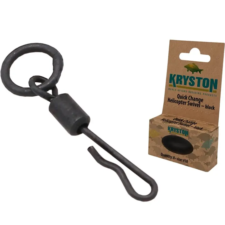 KRYSTON QUICK CHANGE HELICOPTER SWIVEL BLACK   TALLA 7 KRAC56