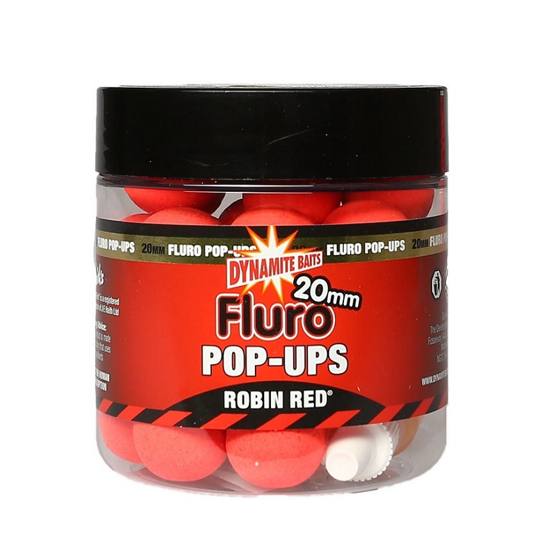 DYNAMITE BAITS POP UPS FLURO ROBIN RED 20 MM