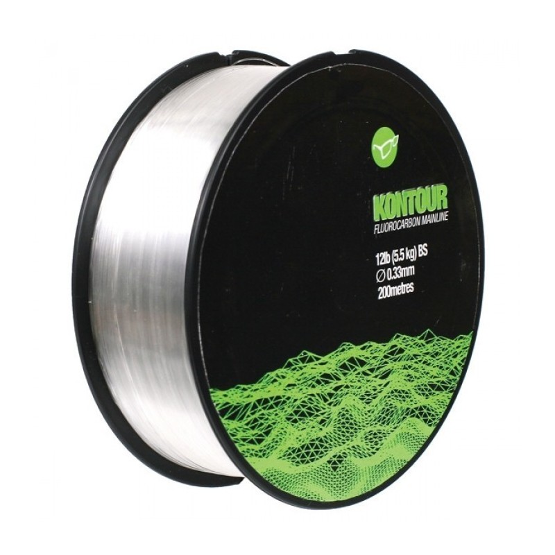 KORDA KONTOUR FLUOROCARBON MAINLINE 200m 5 5Kg KFC12