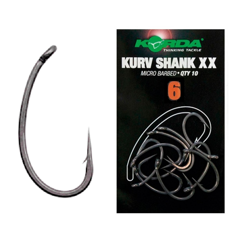[KKSXX6] Korda Anzuelo Kurv Shank XX Size 6