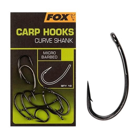 [CHK234] Fox Anzuelos Carp Hooks Curve Shank Size 8