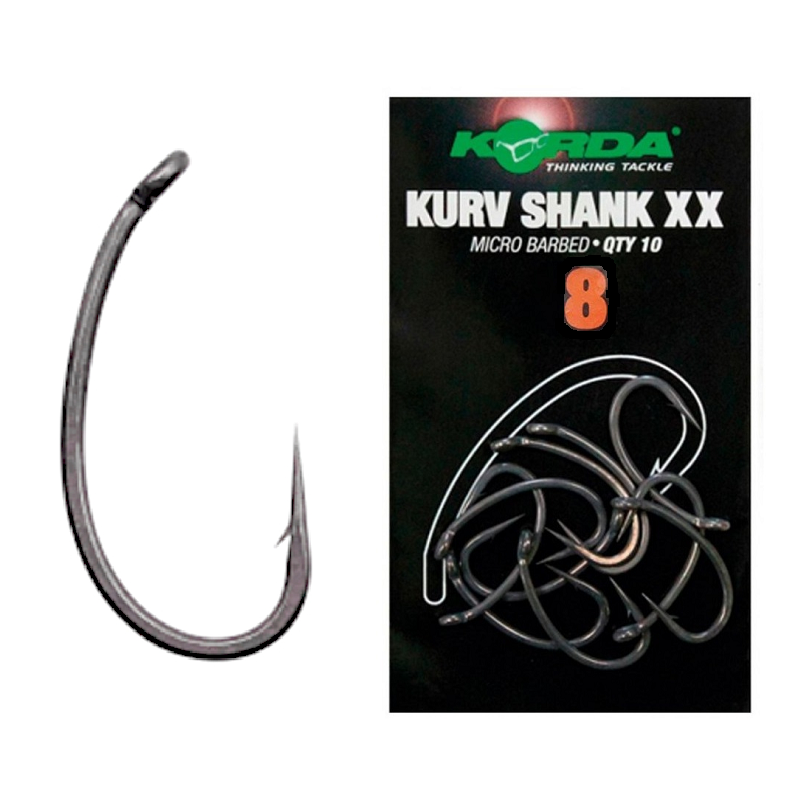 [KKSXX8] Korda Anzuelo Kurv Shank XX Size 8