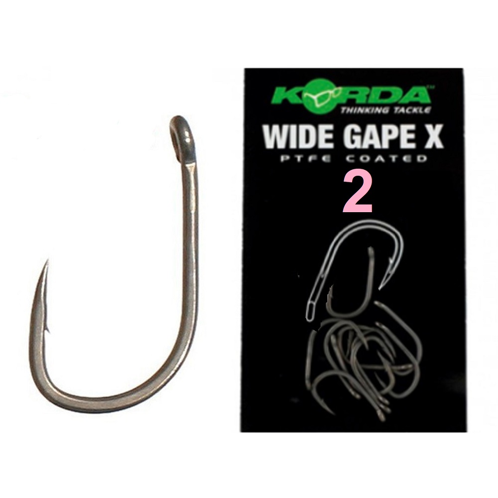 KORDA ANZUELO WIDE GAPE X Nº 2 KWGX2