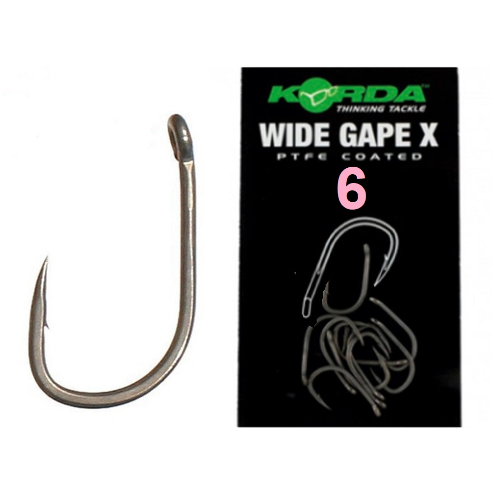KORDA ANZUELO WIDE GAPE X Nº 6 KWGX6