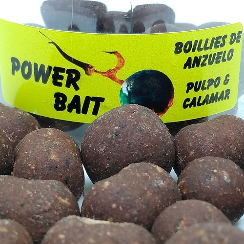 POWER BAITS BOILIES DE ANZUELO   PULPO Y CALAMAR