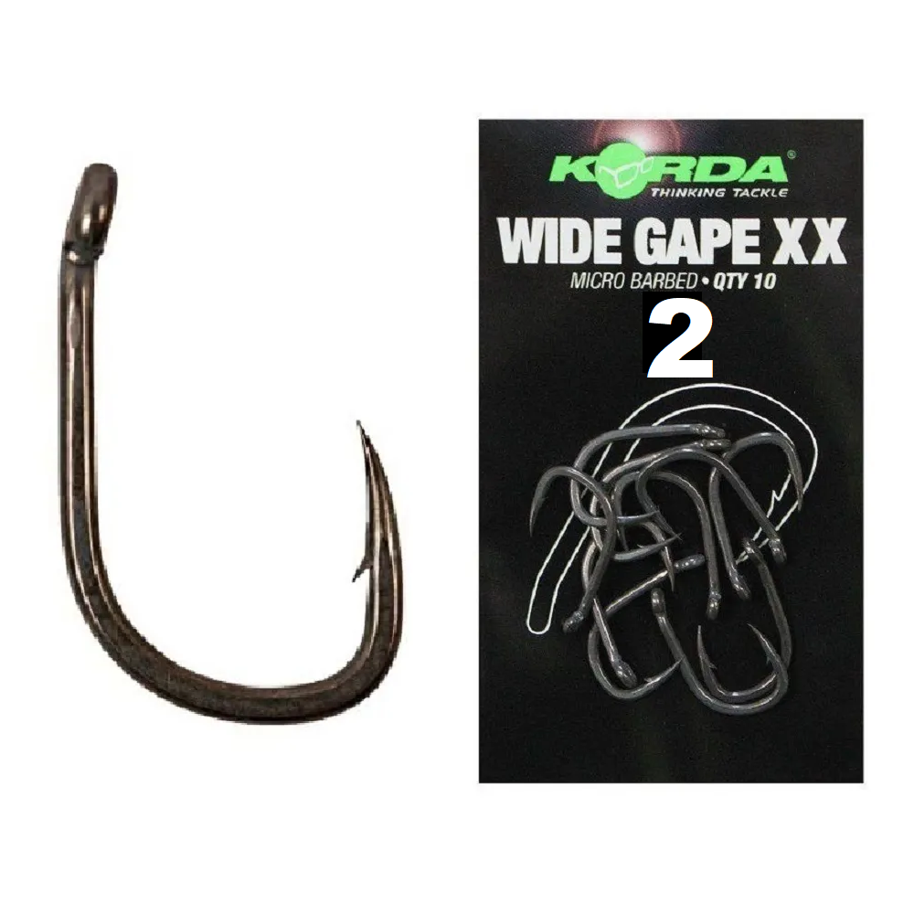 KORDA ANZUELO WIDE GAPE XX Nº 2 KWGXX2