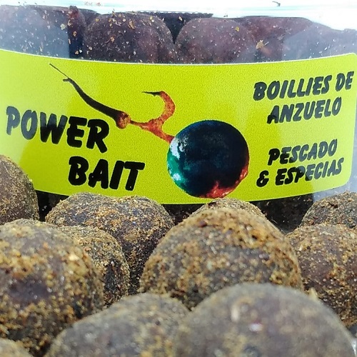 [15513] POWER BAITS BOILIES DE ANZUELO   PESCADO Y ESPECIAS