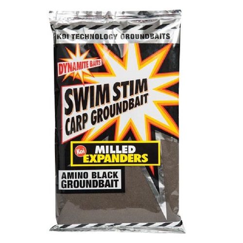DYNAMITE BAITS SWIM STIM KOI MILLED EXPANDERS   Amino Black