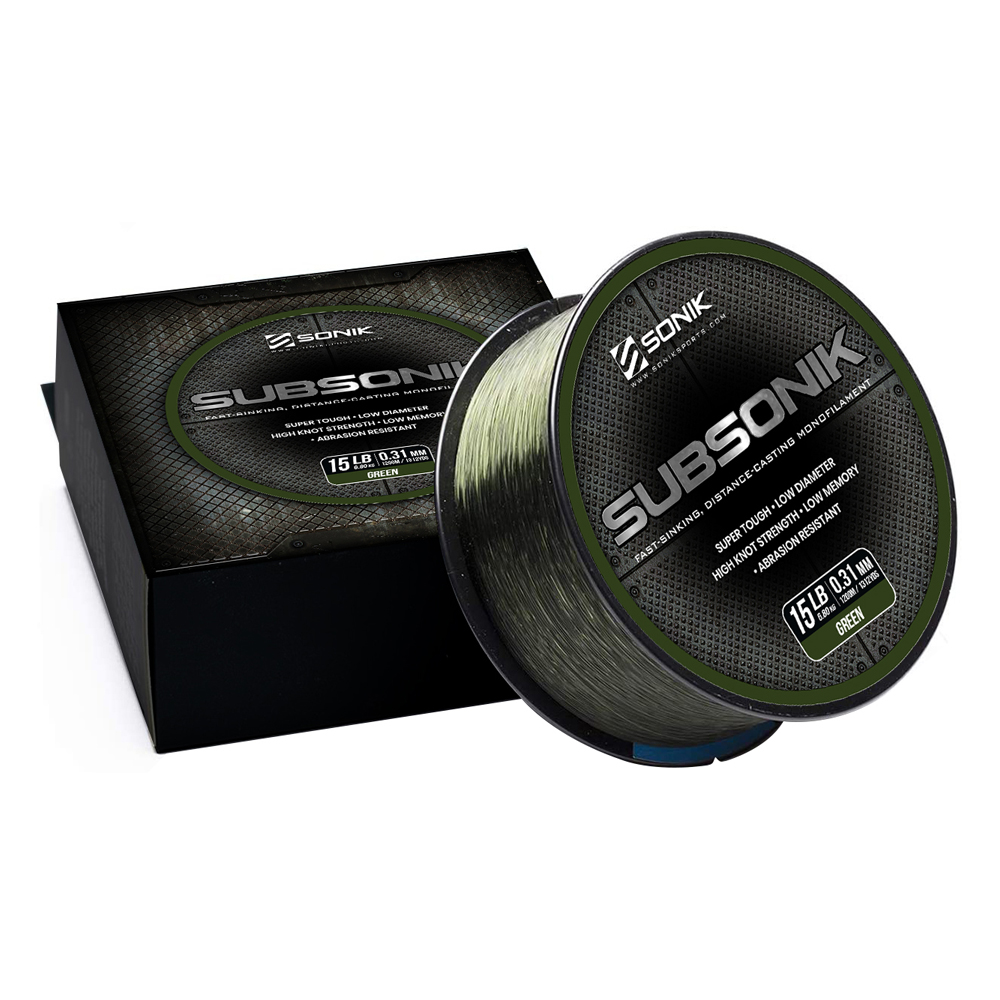 [RC0001] SONIK SUBSONIK MONOFILAMENTO   12 LB 0.28 MM  GREEN
