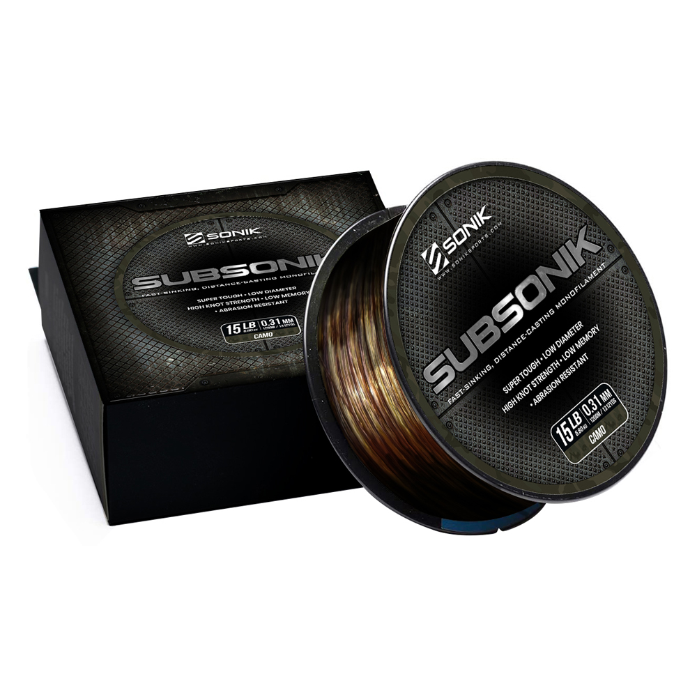 [RC0024] SONIK SUBSONIK MONOFILAMENTO   22 LB 0.38 MM  CAMO