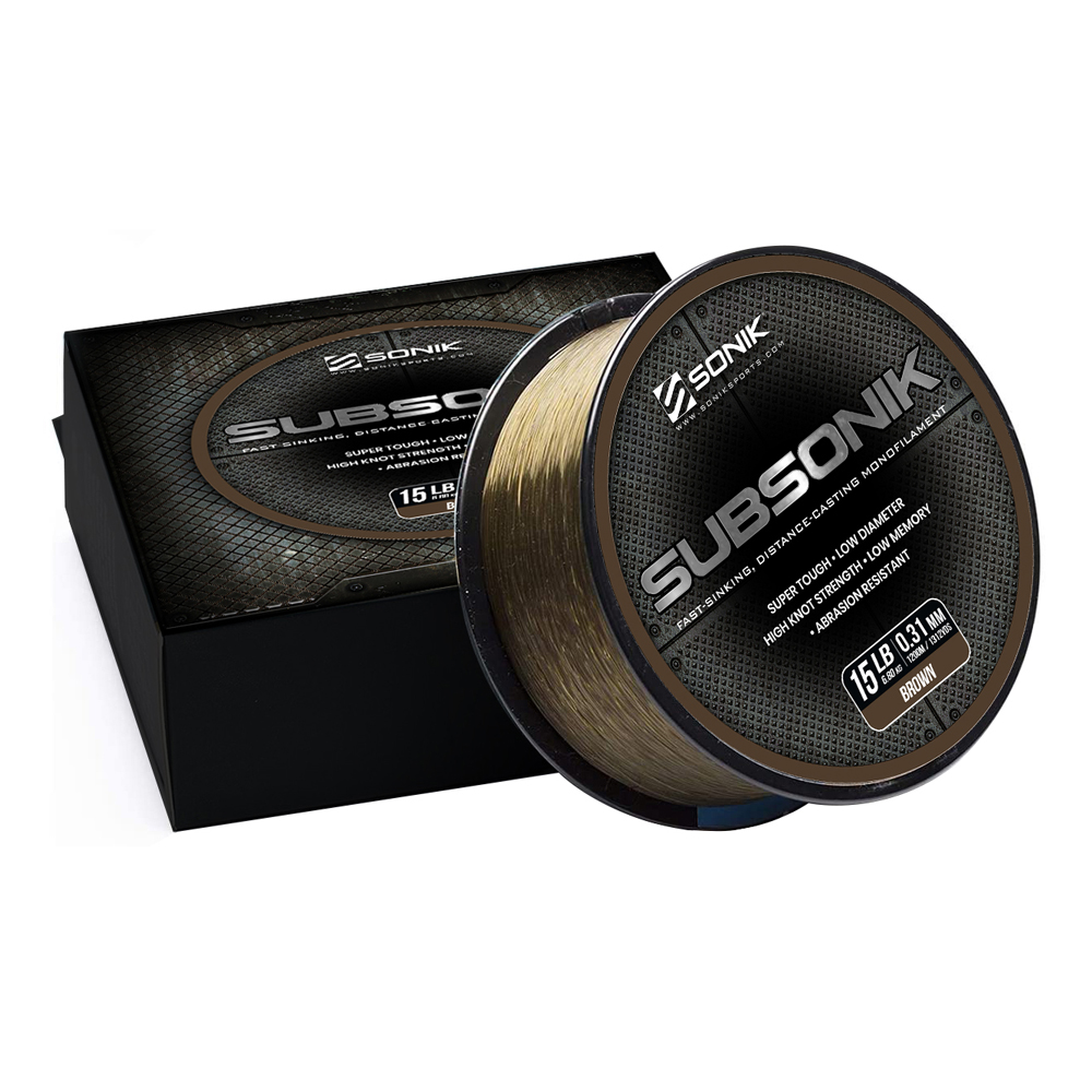 [RC0015] SONIK SUBSONIK MONOFILAMENTO   25 LB 0.41 MM  BROWN