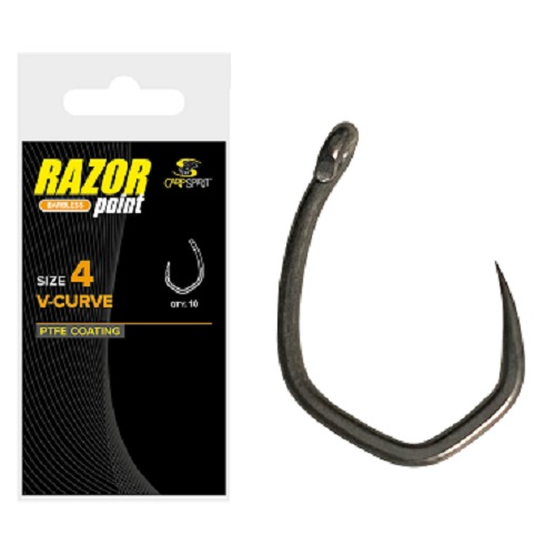 CARP SPIRIT V CURVE   BARBLESS  SIZE 8