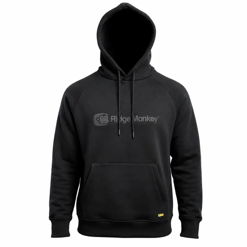 Ridgemonkey Apearel Dropback Microflex Hoody Black Size L