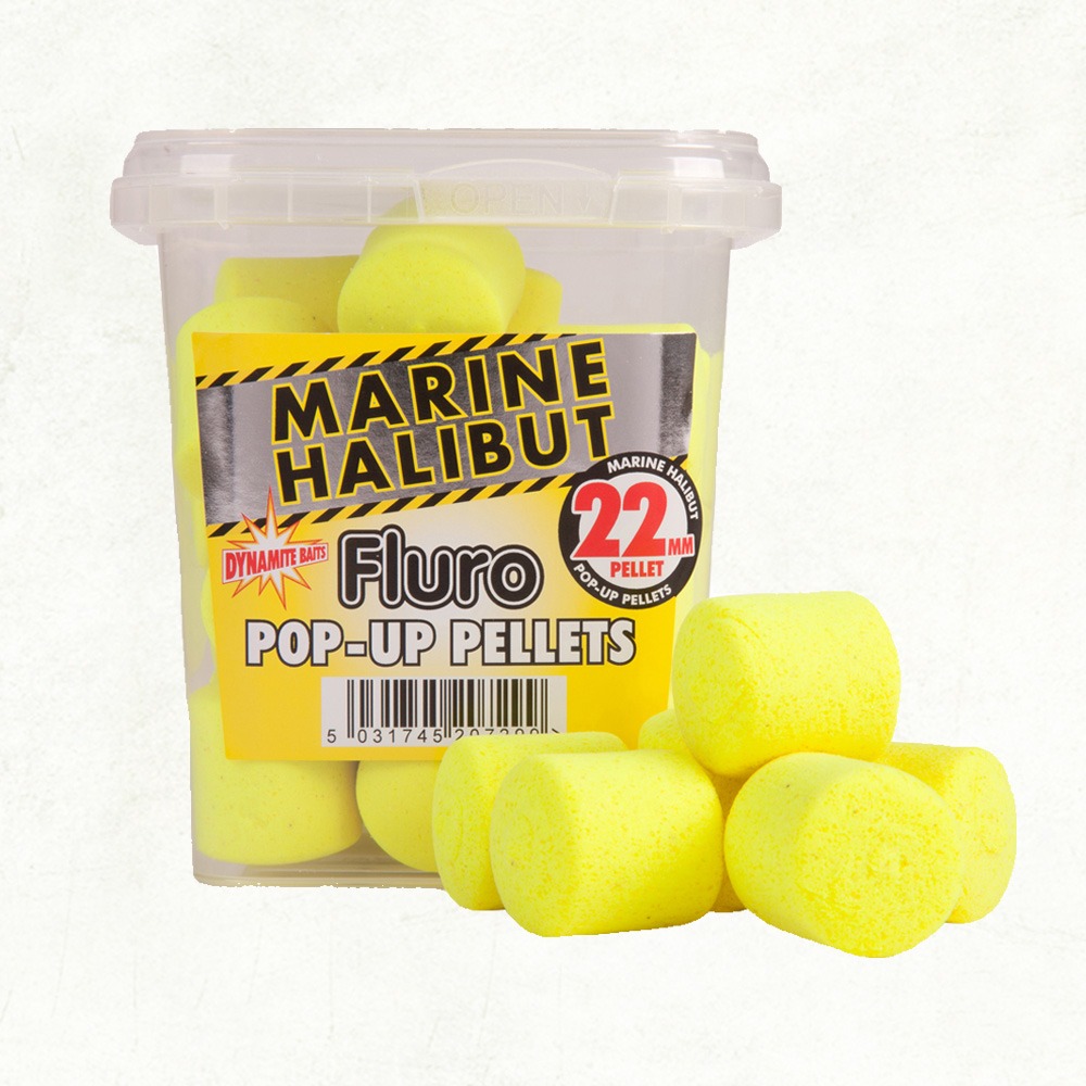 DYNAMITE BAITS FLURO PELLET MARINE HALIBUT 22MM