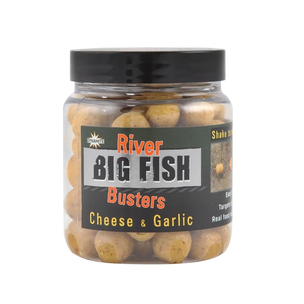 DYNAMITE BAITS BIG FISH RIVER HOOKBAITS CHEESE & GARLIC 14MM DY1386