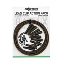 Korda Basix Kit Montaje Lead Clip Action Pack Camo Green