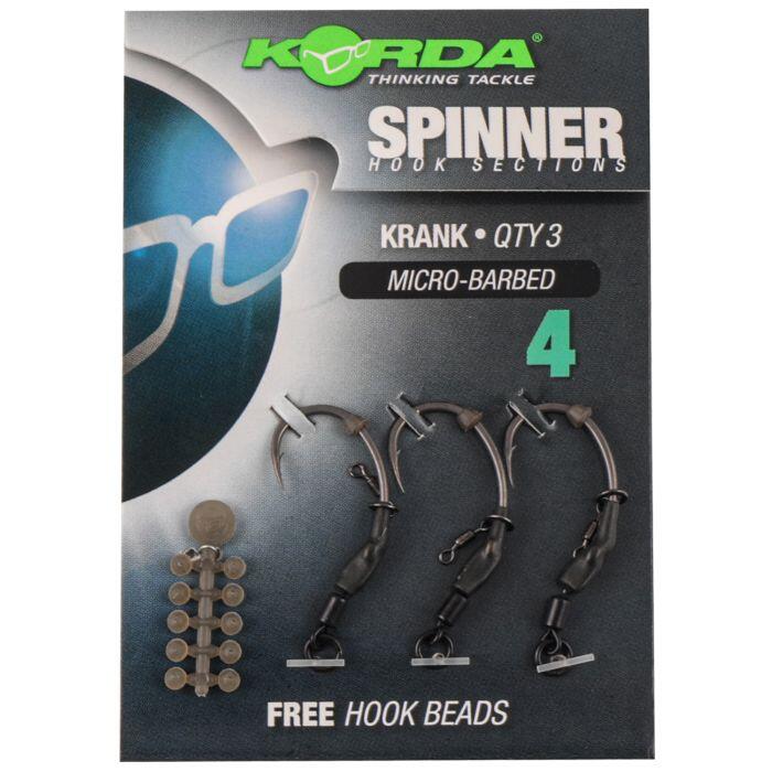 [KCR126] KORDA SPINNER HOOK SECTIONS KRANK MICRO BARBED   SIZE 4
