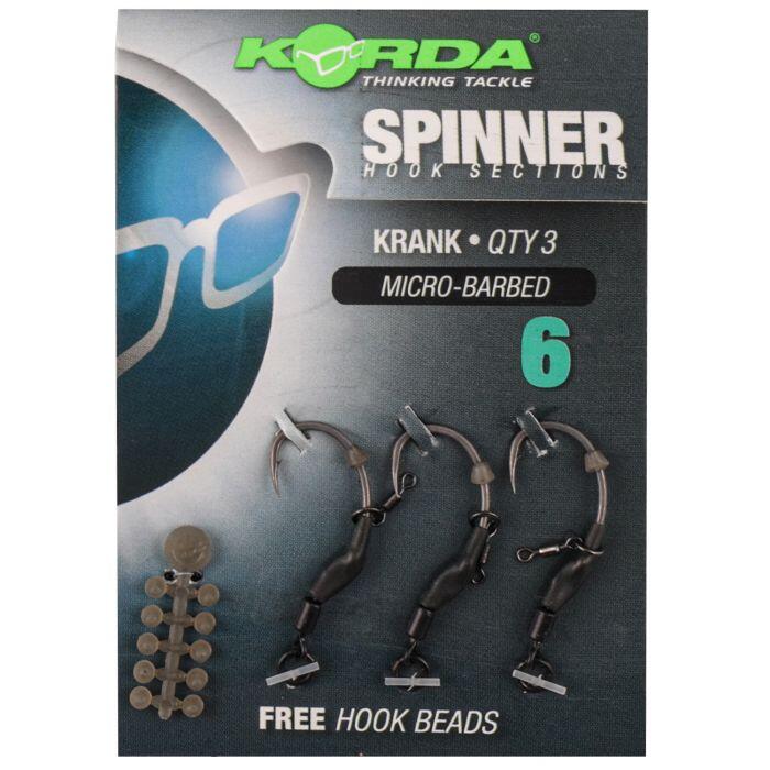 [KCR127] KORDA SPINNER HOOK SECTIONS KRANK MICRO BARBED   SIZE 6