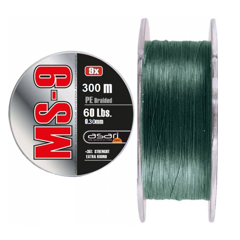 ASARI MS 9 300m 60Lbrs 0.30mm LAMS930030