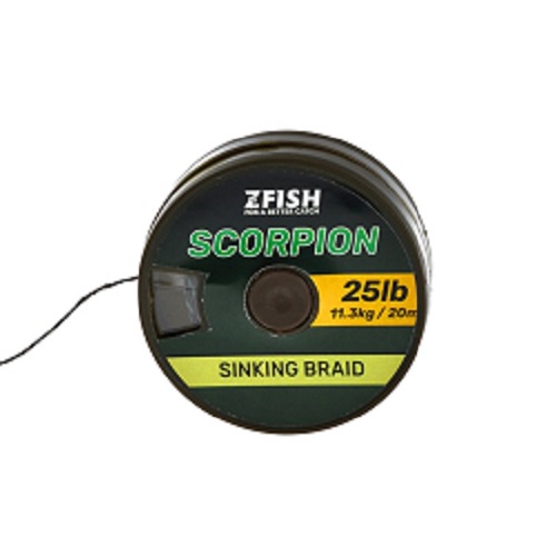 [Z-8702] ZFISH SCORPION SINKING BRAID 35 LB 15.9 KG 20 M Z 8702